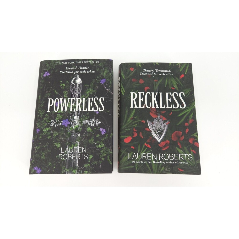 Powerless Reckless Lauren Roberts Powerless Trilogy Lot 2 HC 1st Ed 1st Print